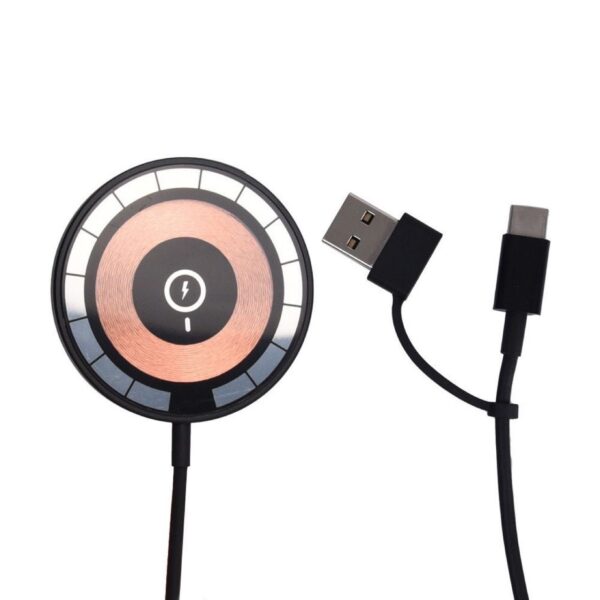 Transparent 15W MagSafe Charger with 2-in-1 Connector