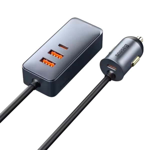 Baseus 120W Car Charger with Extension Cord